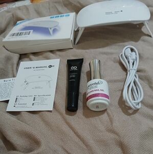 Kempa Poly Nail Gel Kit With Gel Lamp